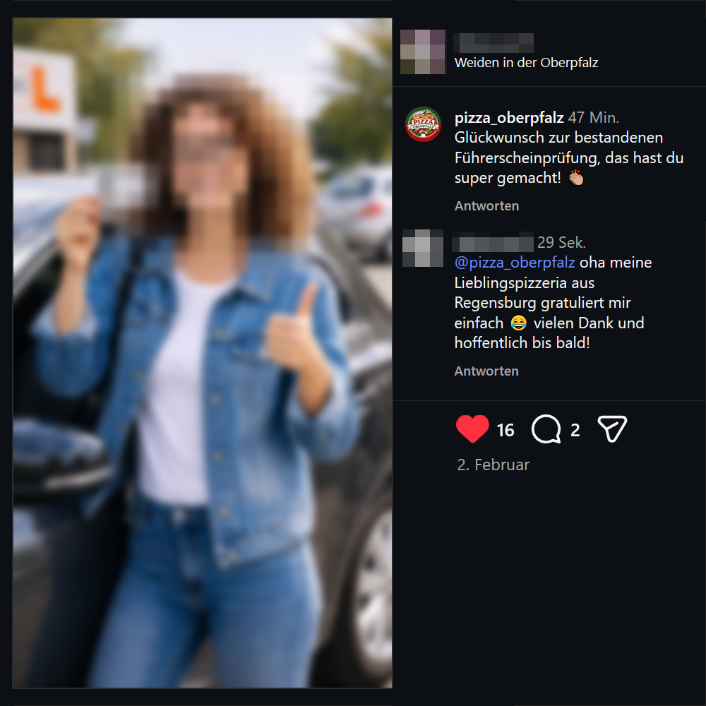 Instagram Post Beispiel